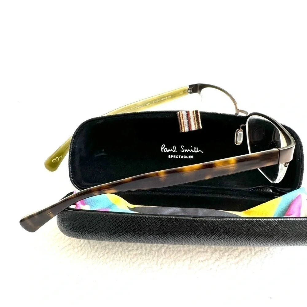 Unisex Paul Smith Eyeglasses Brown Green one size